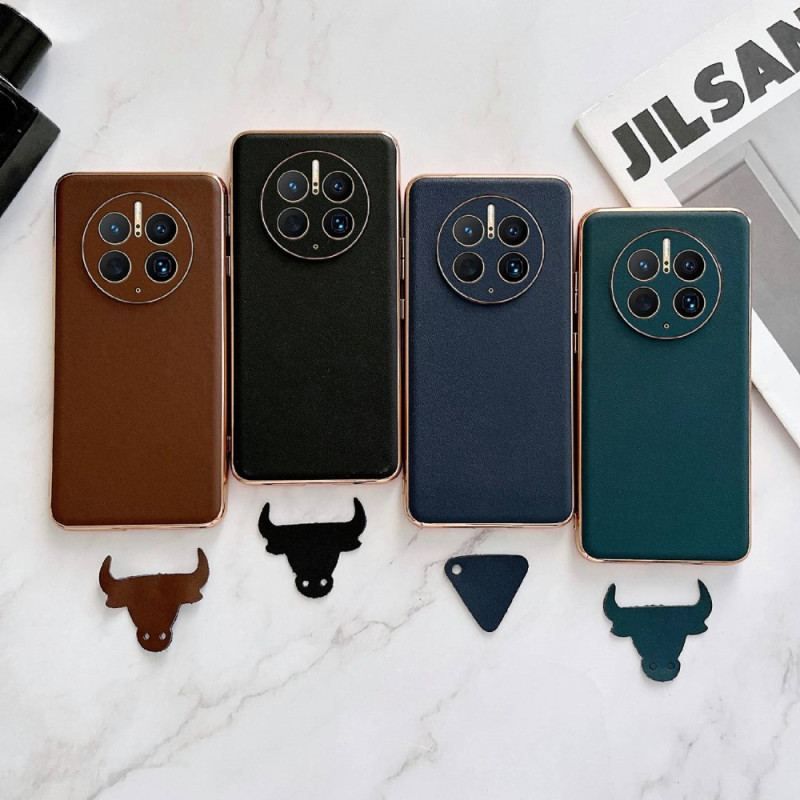 Coque Huawei Mate 50 Pro Véritable Cuir Color