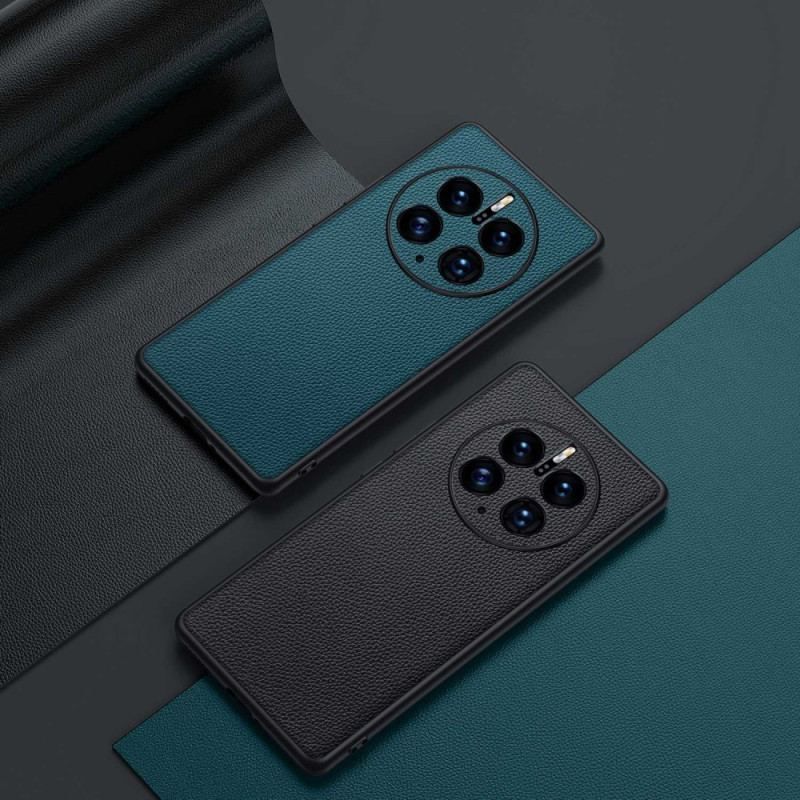 Coque Huawei Mate 50 Pro Véritable Cuir Litchi