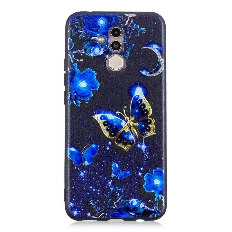 Coque Huawei Mate P20 Lite En Papillon D'or