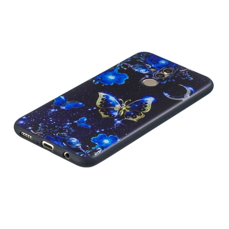 Coque Huawei Mate P20 Lite En Papillon D'or