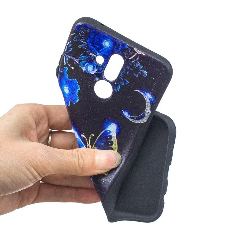 Coque Huawei Mate P20 Lite En Papillon D'or