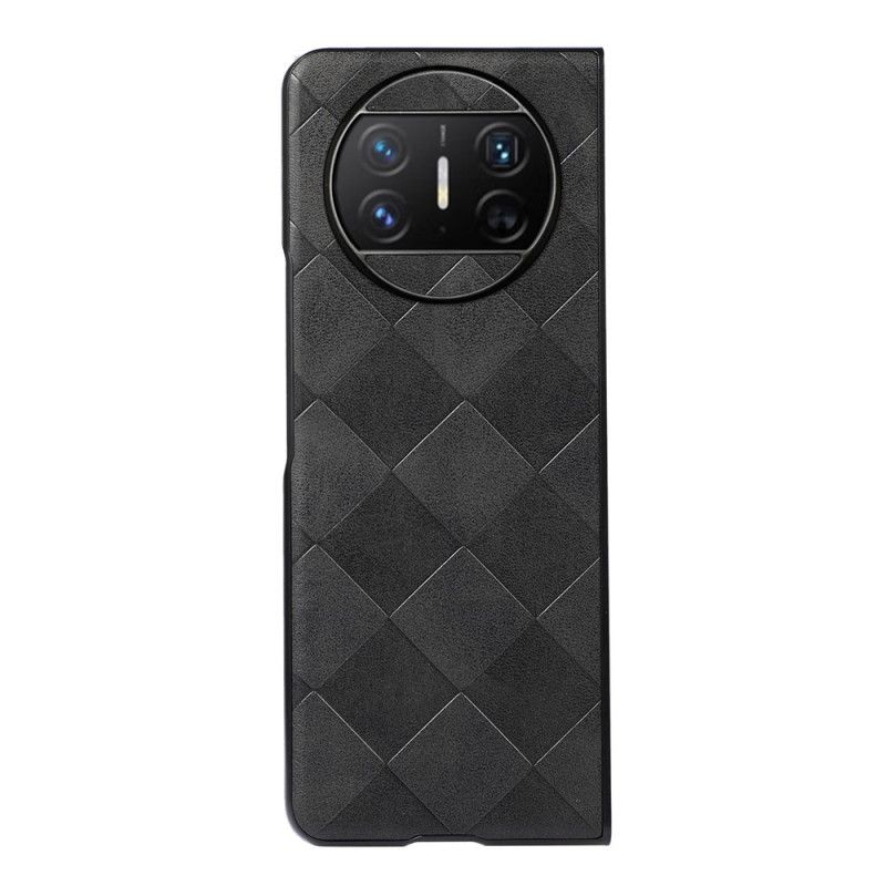 Coque Huawei Mate X3 Simili Cuir Motif Carreaux