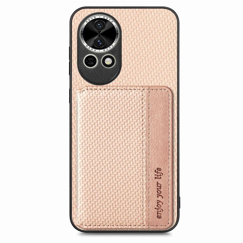 Coque Huawei Nova 13 Fibre Carbone Porte-Cartes