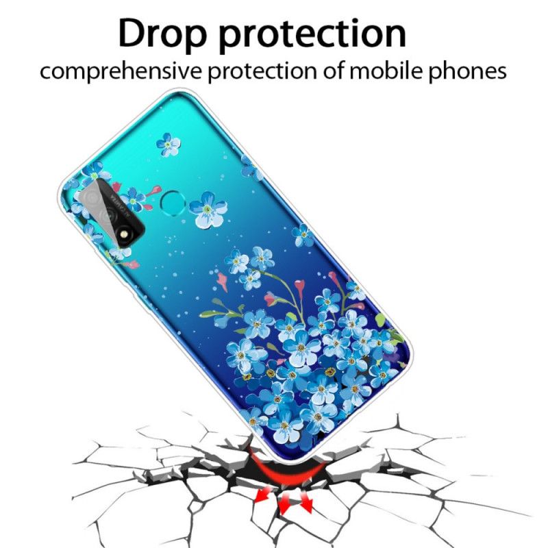 Coque Huawei P Smart 2020 Bouquet De Fleurs Bleues