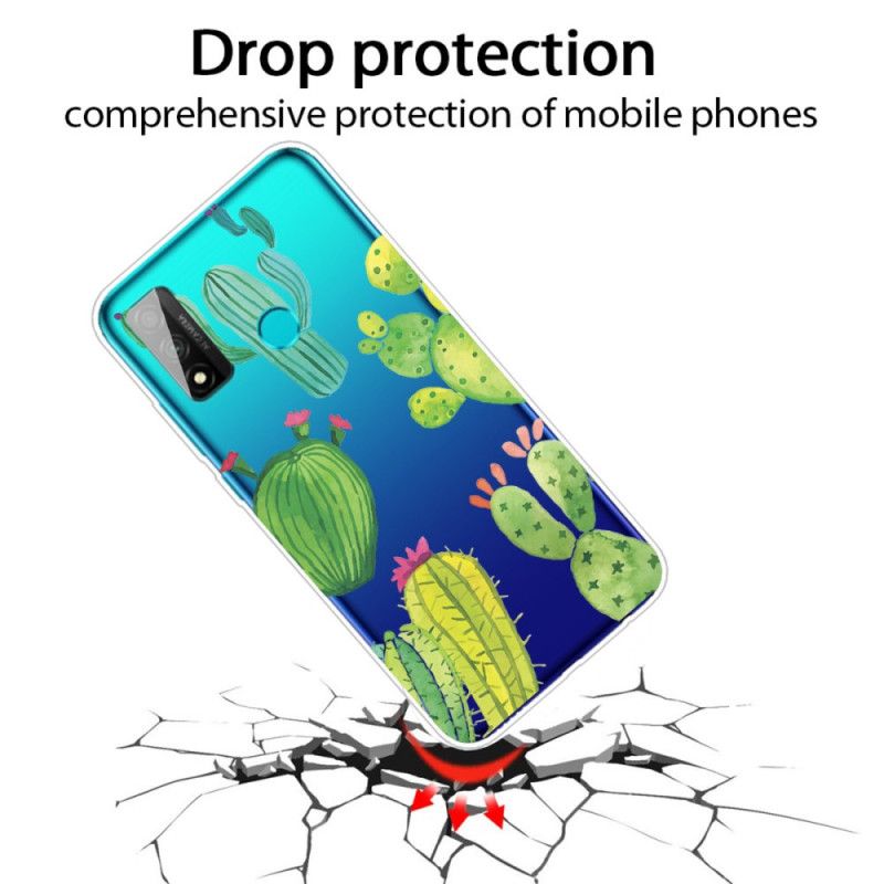 Coque Huawei P Smart 2020 Cactus Aquarelle