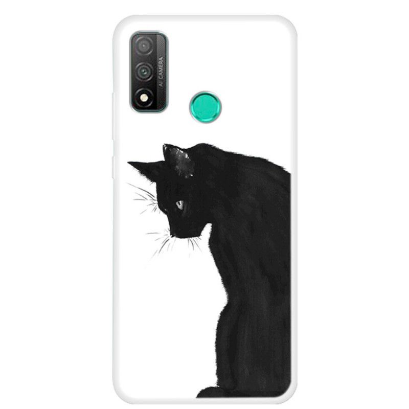 Coque Huawei P Smart 2020 Chat Noir Pensif