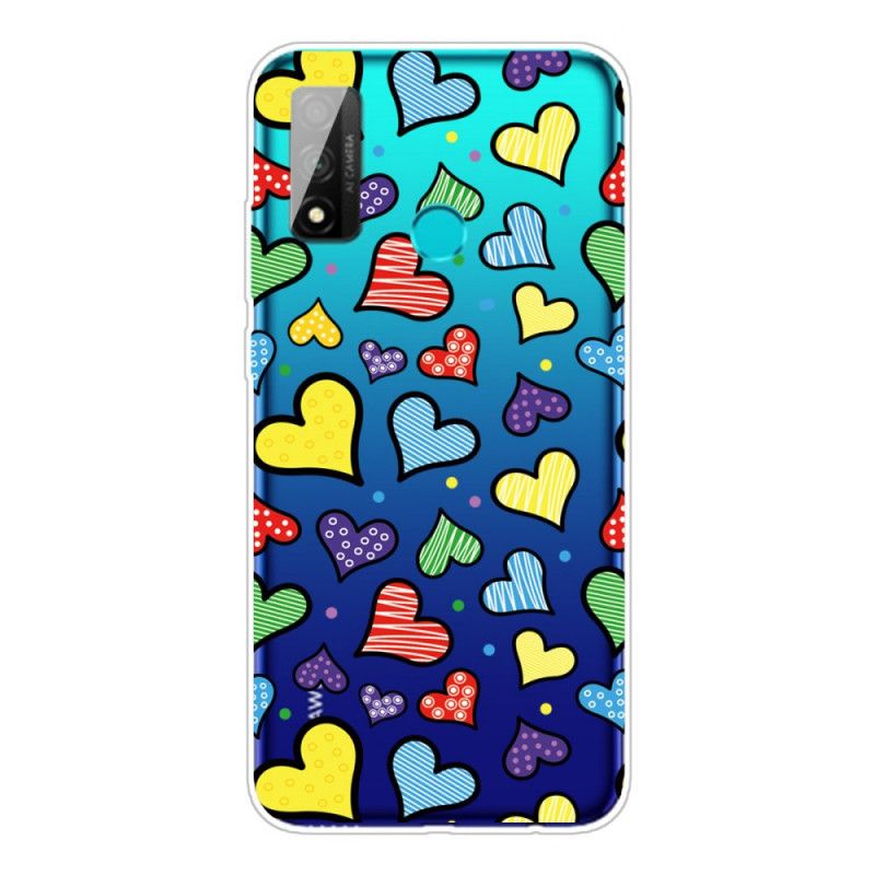 Coque Huawei P Smart 2020 Coeurs Multicolors