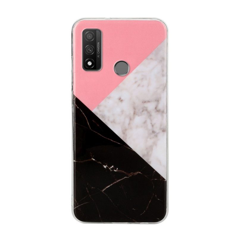 Coque Huawei P Smart 2020 Effet Marbre Geométrique