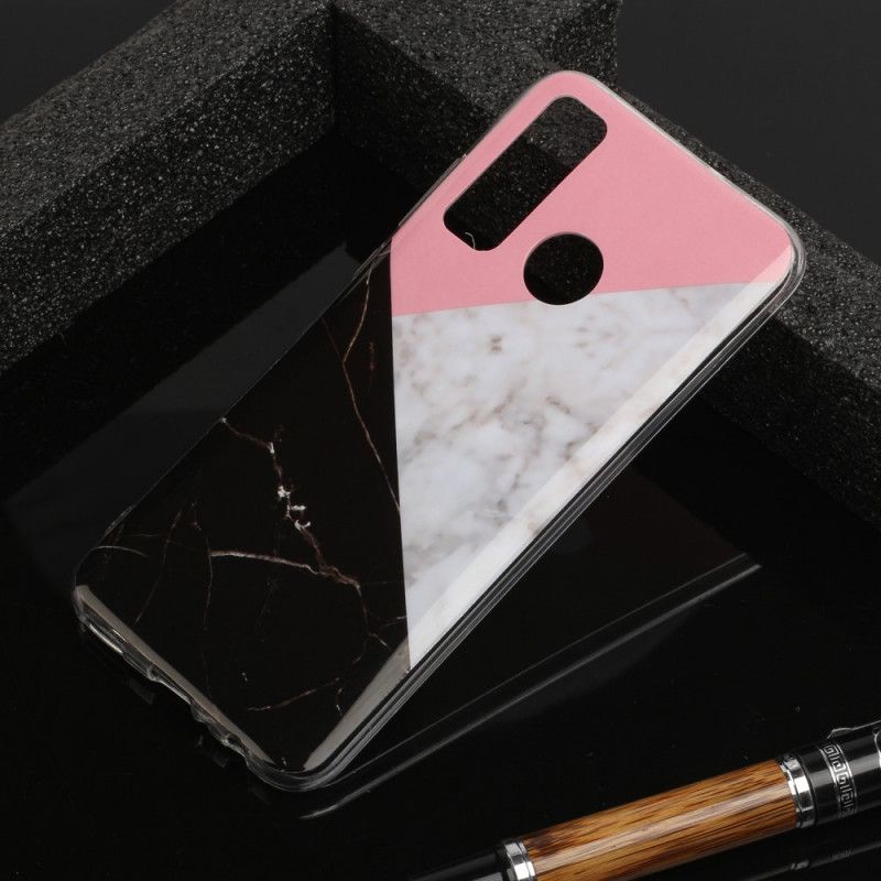 Coque Huawei P Smart 2020 Effet Marbre Geométrique