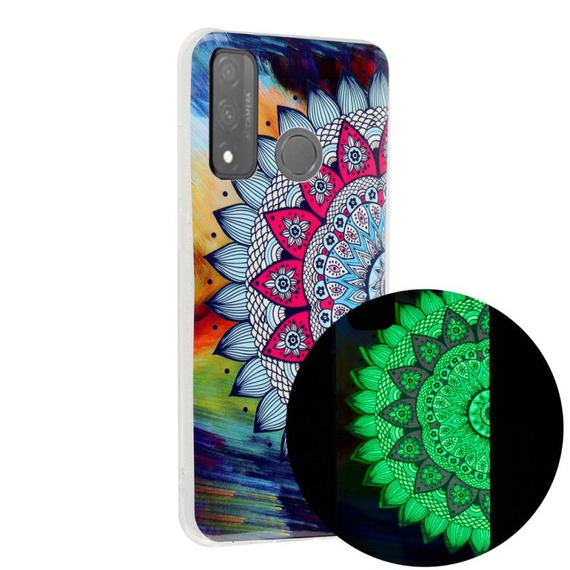 Coque Huawei P Smart 2020 Fleur Mandala Fluorescente