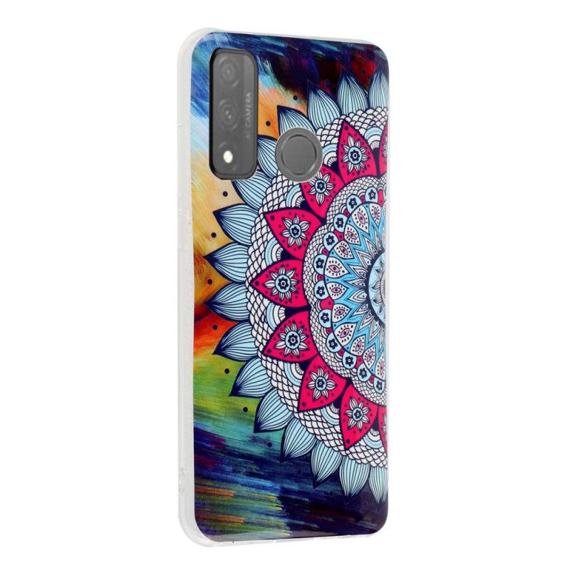 Coque Huawei P Smart 2020 Fleur Mandala Fluorescente