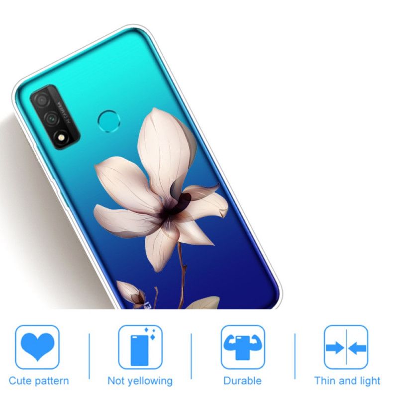 Coque Huawei P Smart 2020 Fleur Vieux Rose