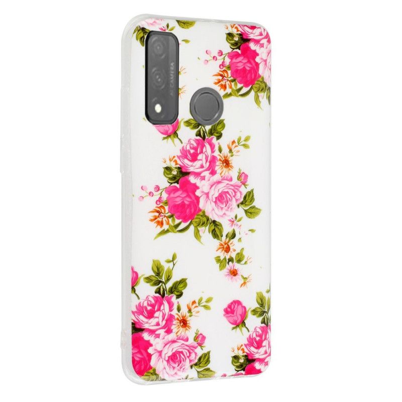 Coque Huawei P Smart 2020 Fleurs Liberty Fluorescente