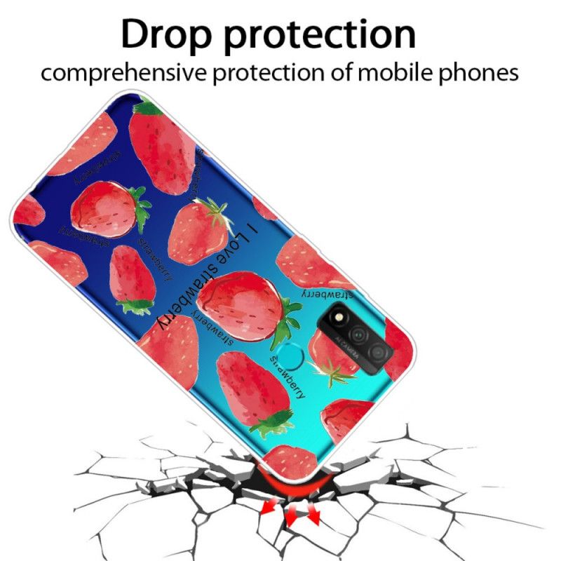 Coque Huawei P Smart 2020 Fraise / I Love Strawberry