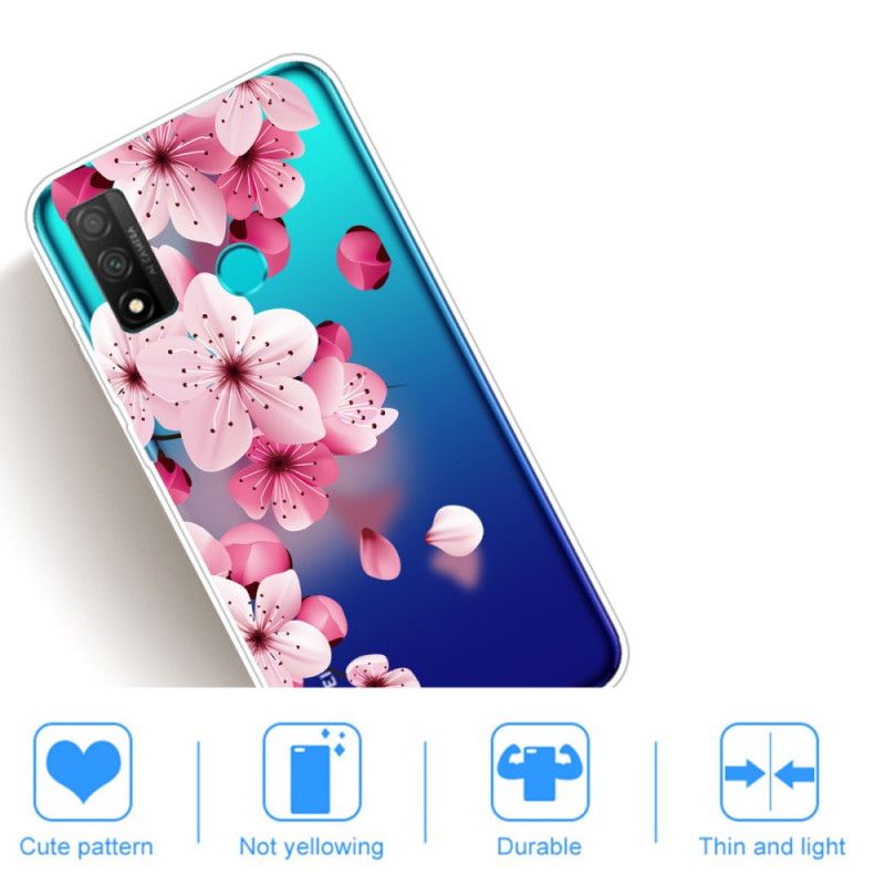 Coque Huawei P Smart 2020 Grosses Fleurs Roses