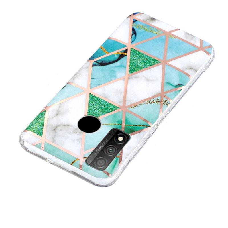 Coque Huawei P Smart 2020 Marbre Géométrie Colorée