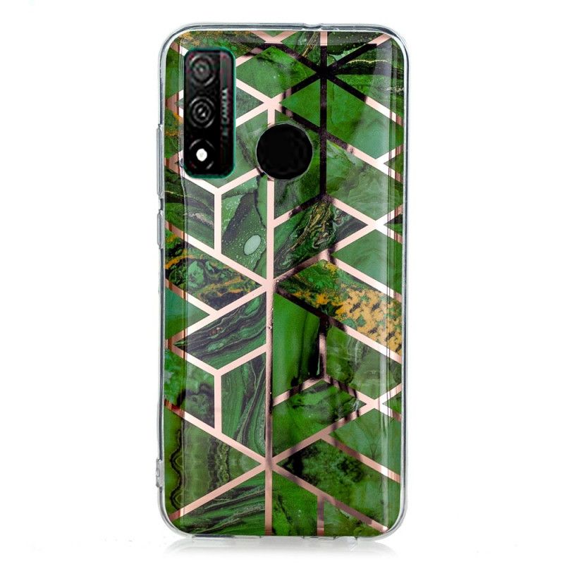 Coque Huawei P Smart 2020 Marbre Géométrie Colorée