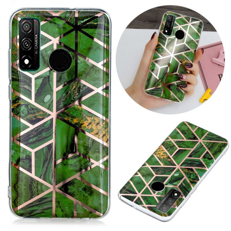 Coque Huawei P Smart 2020 Marbre Géométrie Colorée