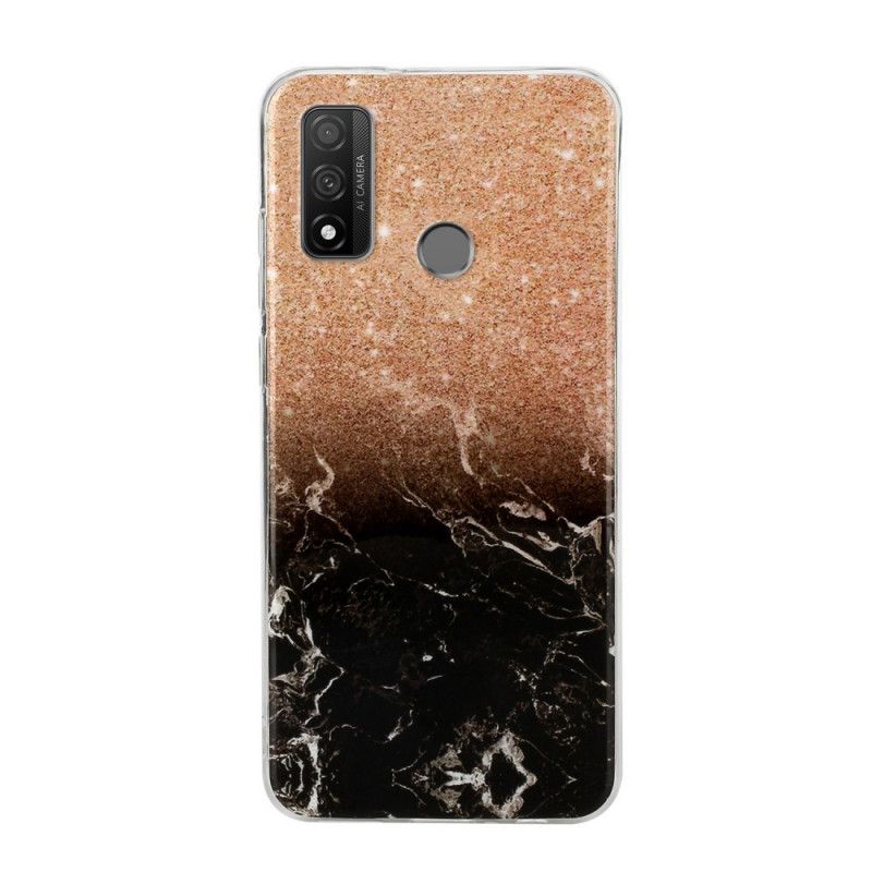 Coque Huawei P Smart 2020 Marbre Paillettes