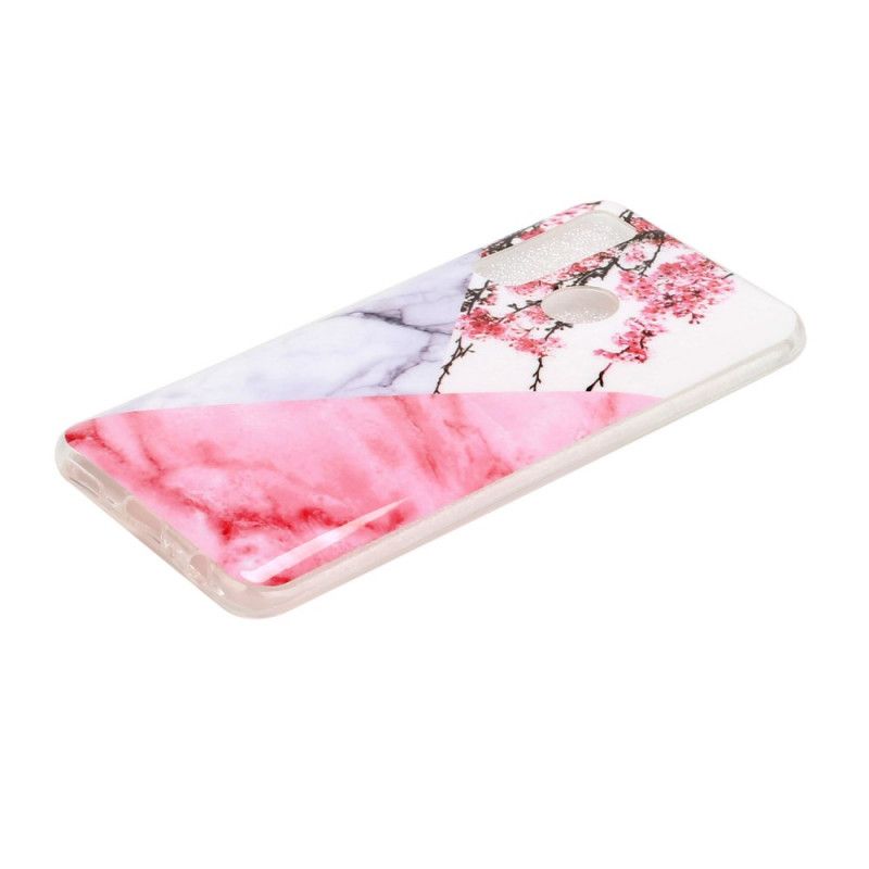 Coque Huawei P Smart 2020 Marbrée Fleurs De Prunier