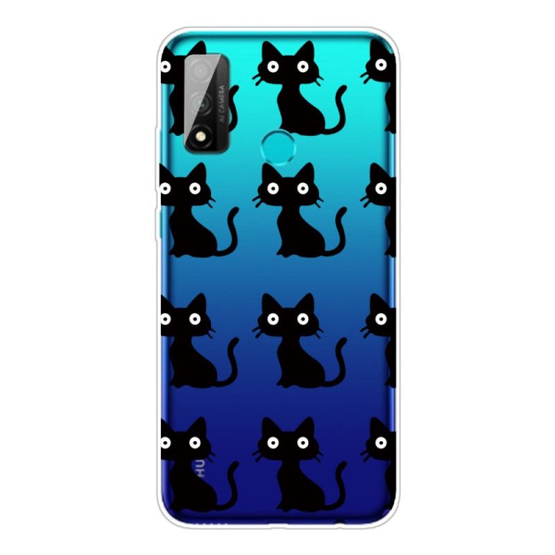 Coque Huawei P Smart 2020 Multiples Chats Noirs