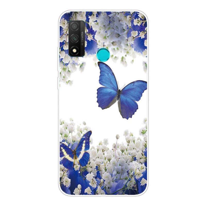 Coque Huawei P Smart 2020 Papillons Bleus