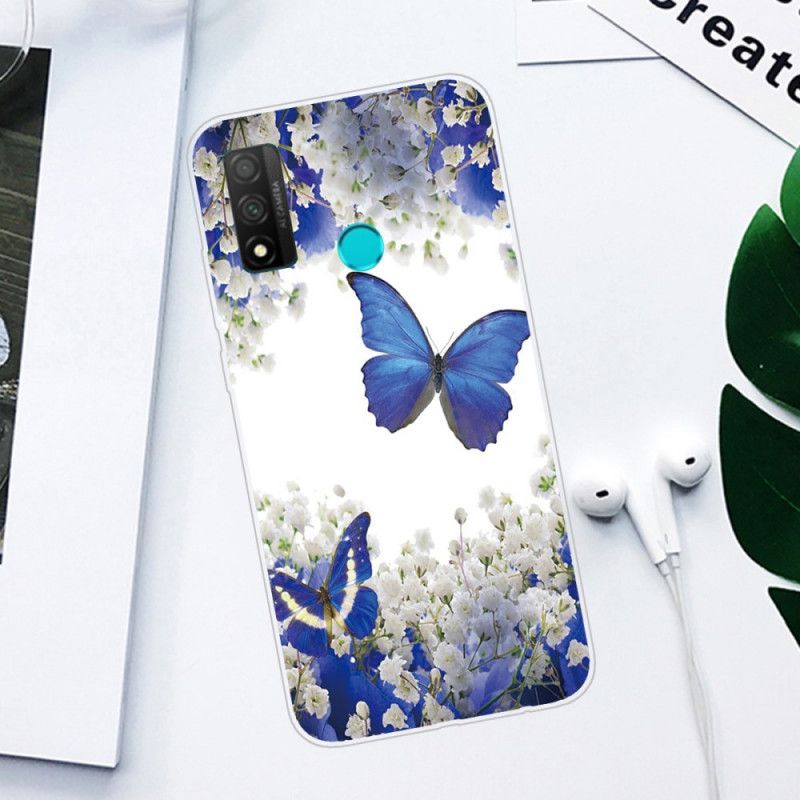 Coque Huawei P Smart 2020 Papillons Bleus