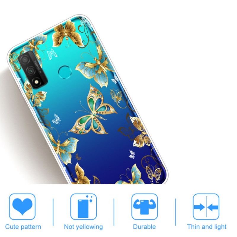 Coque Huawei P Smart 2020 Papillons Dorés