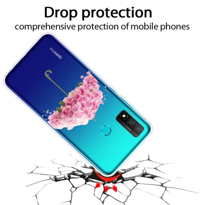 Coque Huawei P Smart 2020 Parapluie En Roses