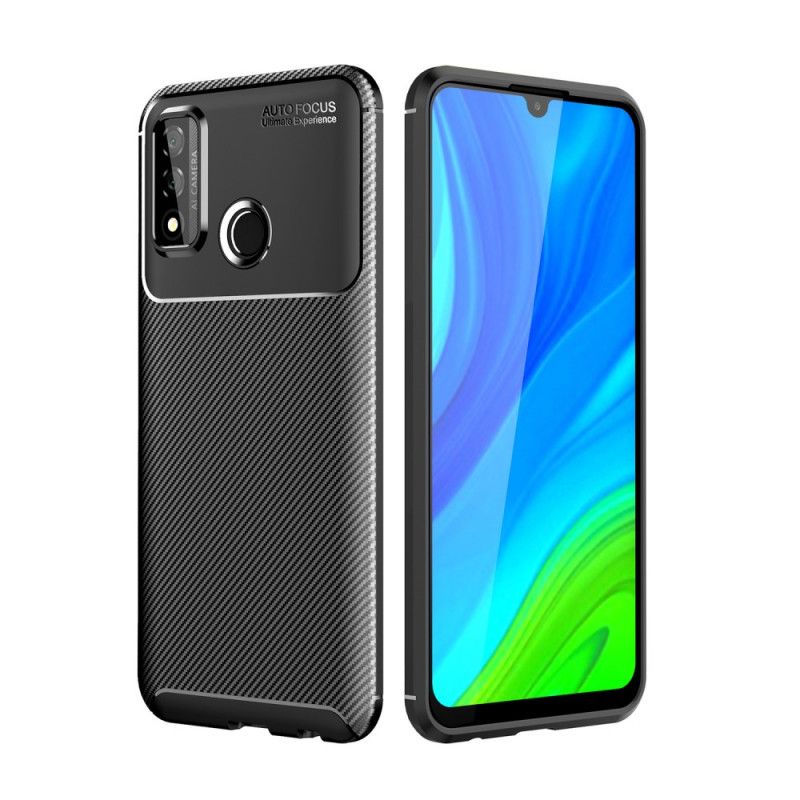 Coque Huawei P Smart 2020 Texture Fibre Carbone Flexible