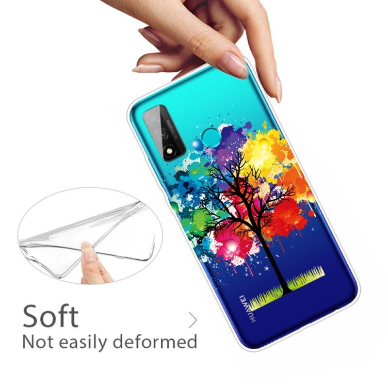 Coque Huawei P Smart 2020 Transparente Arbre Aquarelle