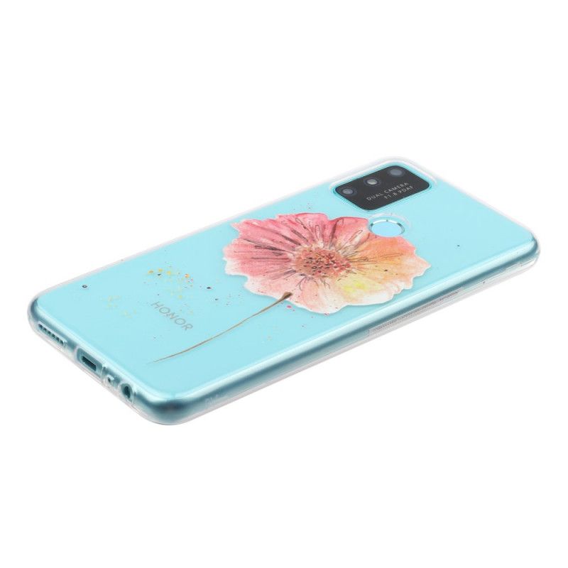 Coque Huawei P Smart 2020 Transparente Coquelicot Aquarelle