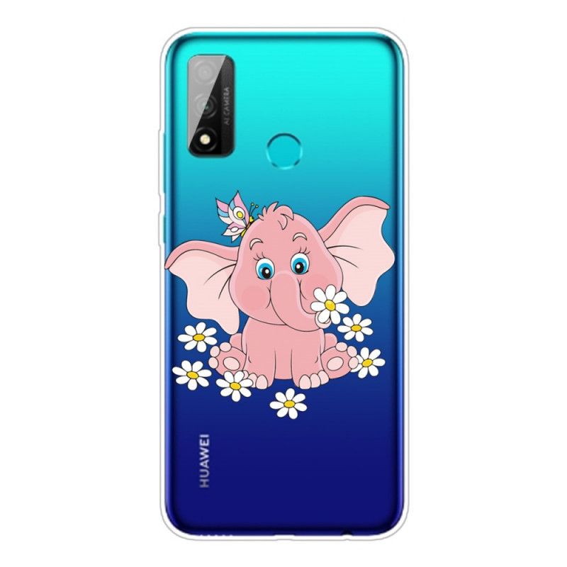 Coque Huawei P Smart 2020 Transparente Éléphant Rose