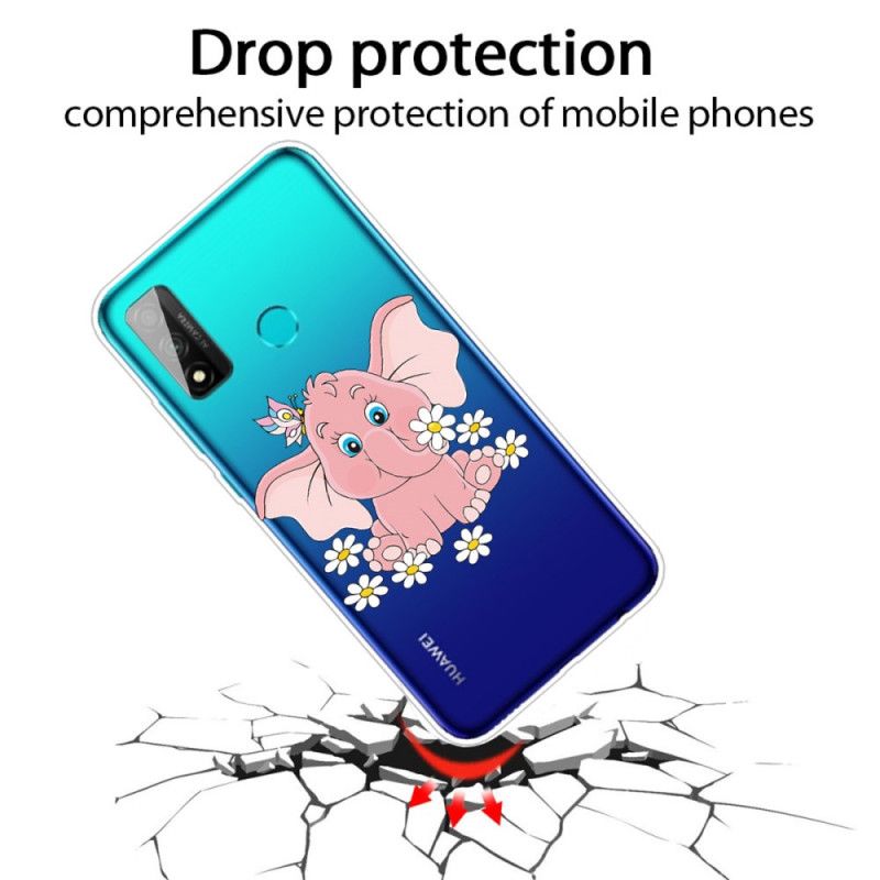 Coque Huawei P Smart 2020 Transparente Éléphant Rose