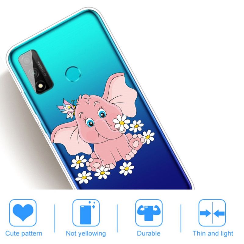 Coque Huawei P Smart 2020 Transparente Éléphant Rose