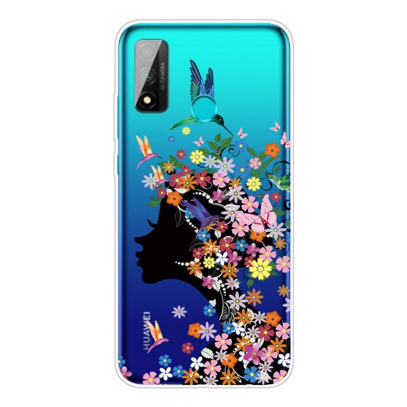 Coque Huawei P Smart 2020 Transparente Fille Fleurie