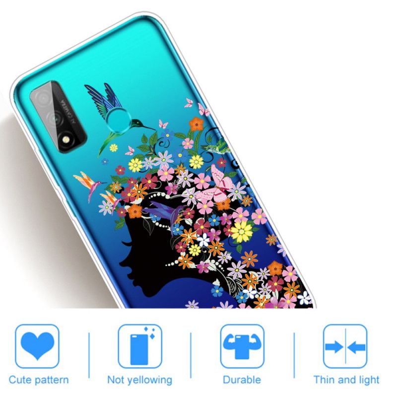 Coque Huawei P Smart 2020 Transparente Fille Fleurie