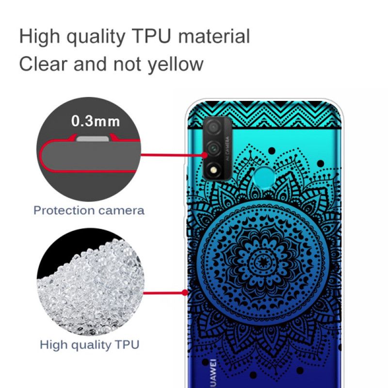 Coque Huawei P Smart 2020 Transparente Fleurs Mandala