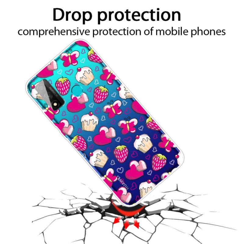 Coque Huawei P Smart 2020 Transparente Love Cakes