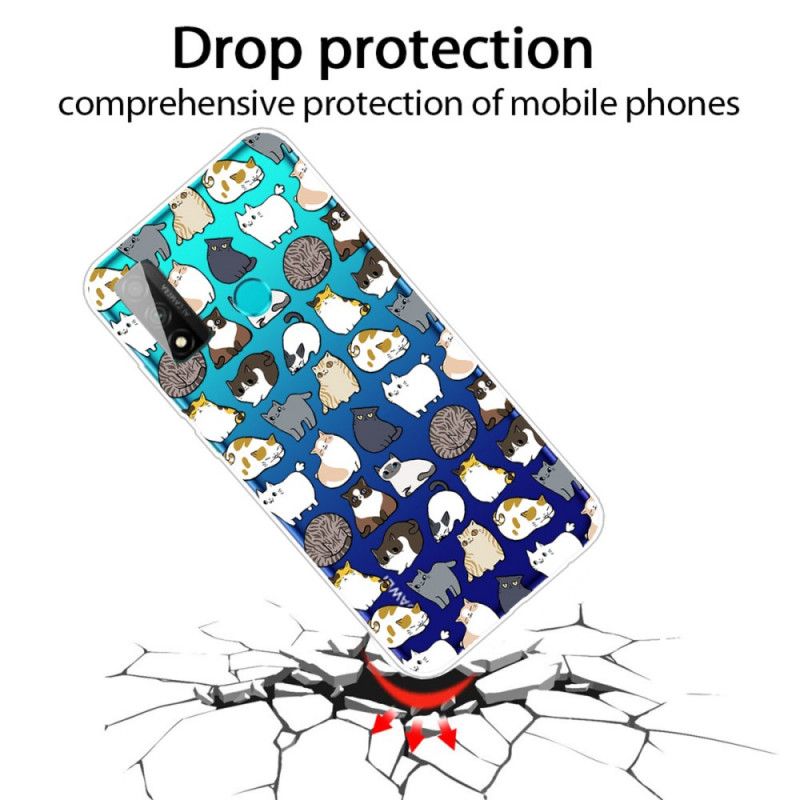 Coque Huawei P Smart 2020 Transparente Multiples Chats