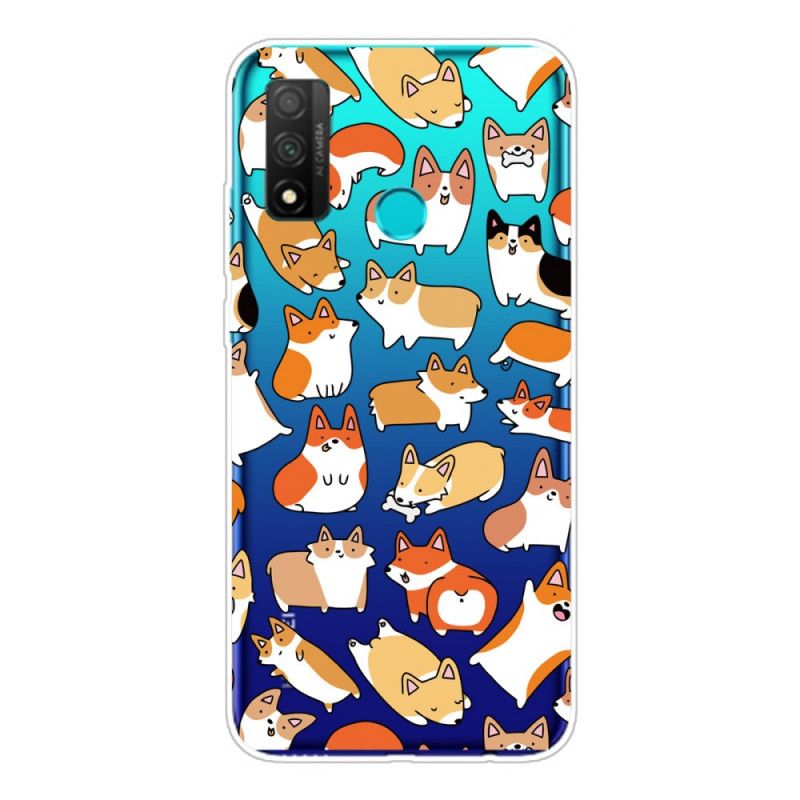 Coque Huawei P Smart 2020 Transparente Multiples Chiens