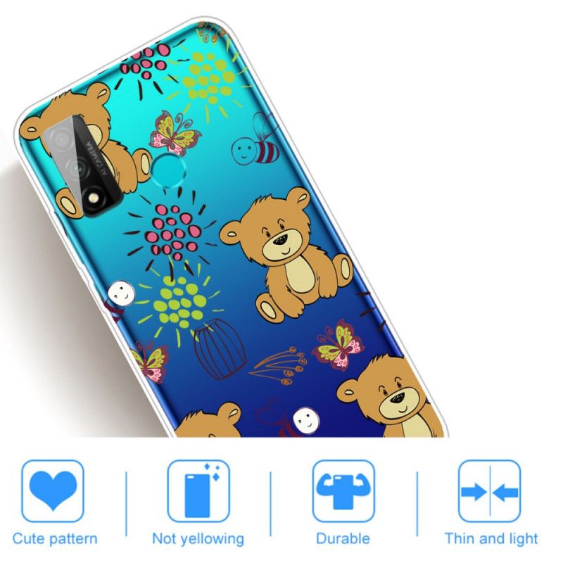 Coque Huawei P Smart 2020 Transparente Oursons Et Abeilles