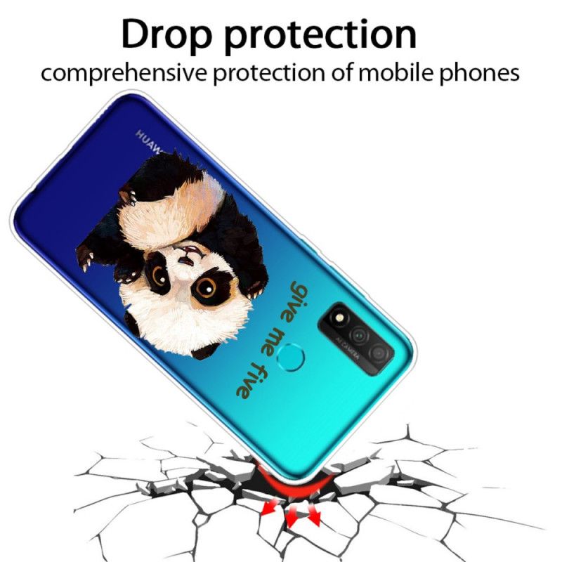 Coque Huawei P Smart 2020 Transparente Panda Give Me Five