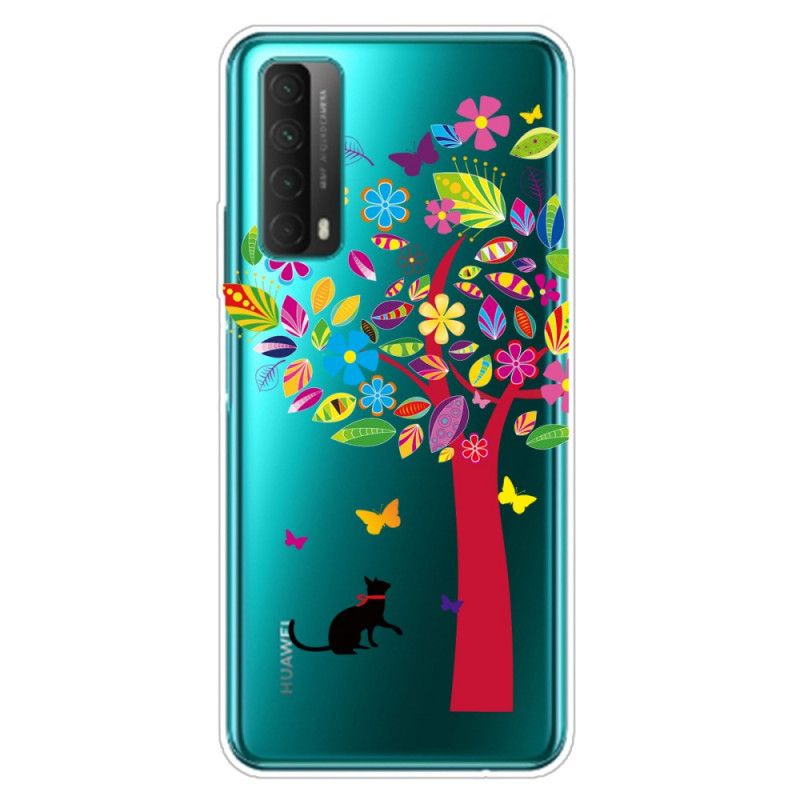 Coque Huawei P Smart 2021 Chat Sous L'arbre