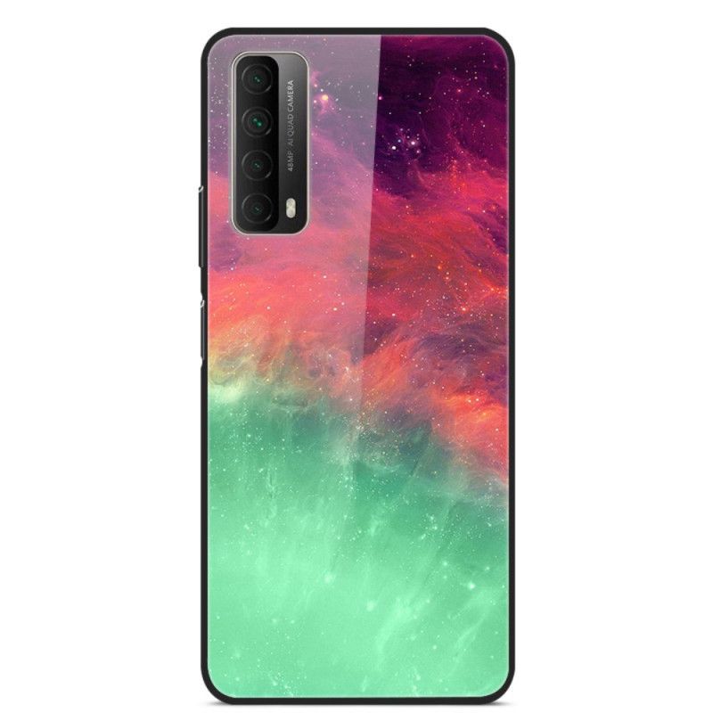 Coque Huawei P Smart 2021 Ciel Rouge Et Vert