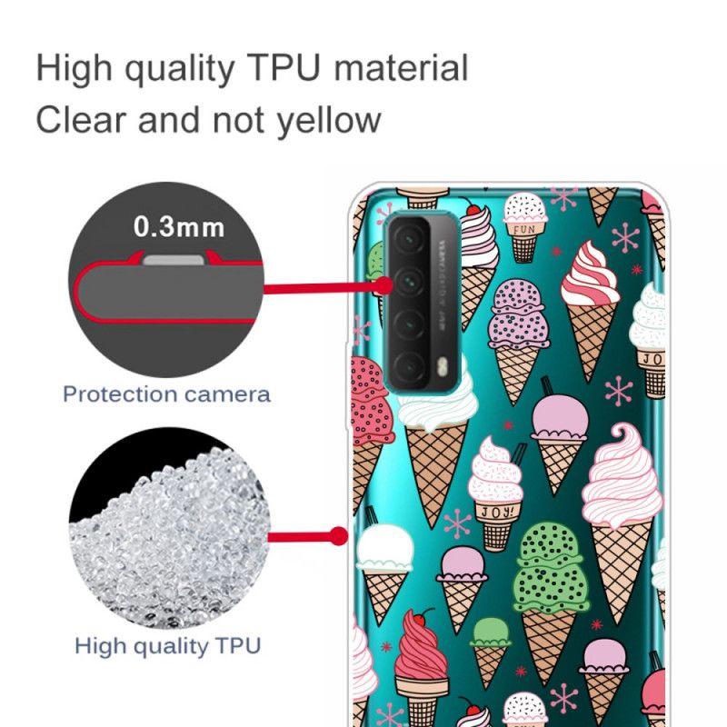 Coque Huawei P Smart 2021 Glaces À La Crème Colorées