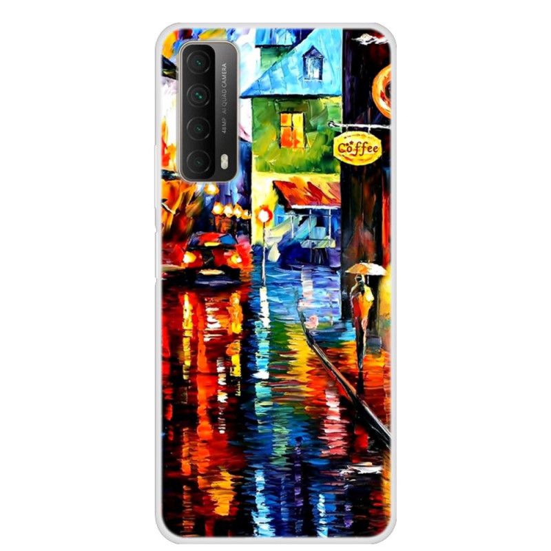 Coque Huawei P Smart 2021 Peinture De Café