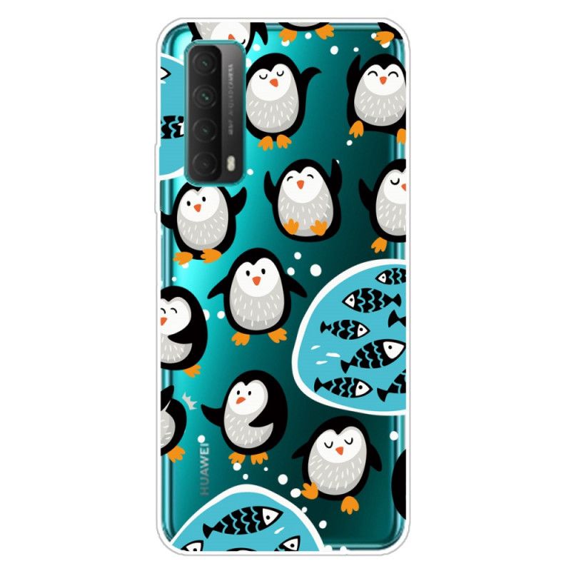 Coque Huawei P Smart 2021 Pingouins Et Poissons