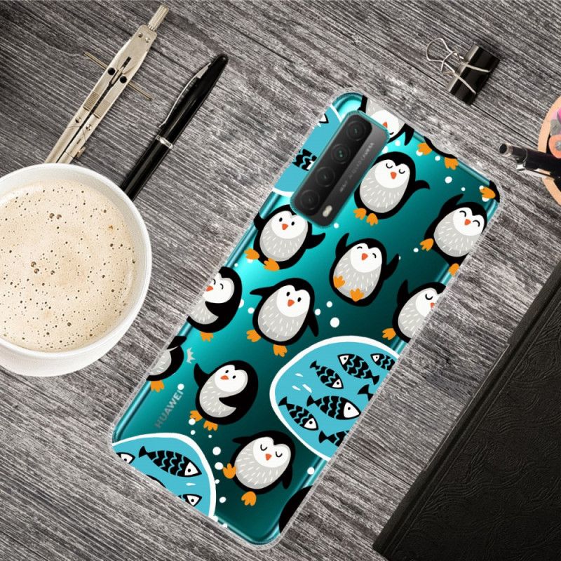 Coque Huawei P Smart 2021 Pingouins Et Poissons