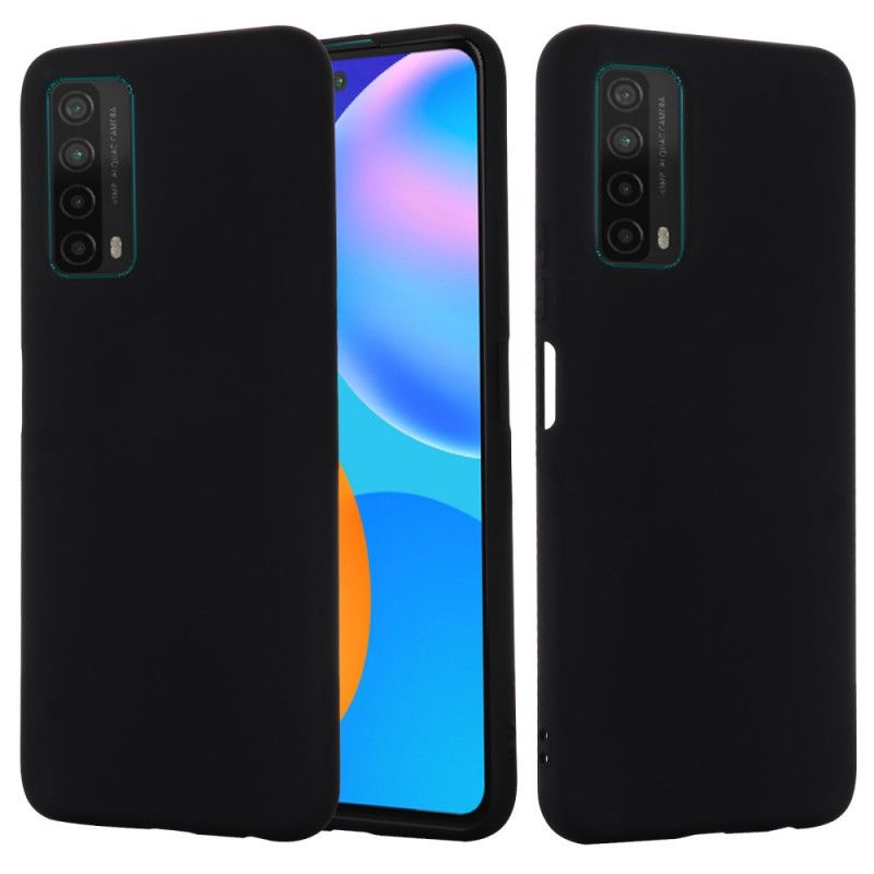 Coque Huawei P Smart 2021 Silicone Liquide Avec Lanière